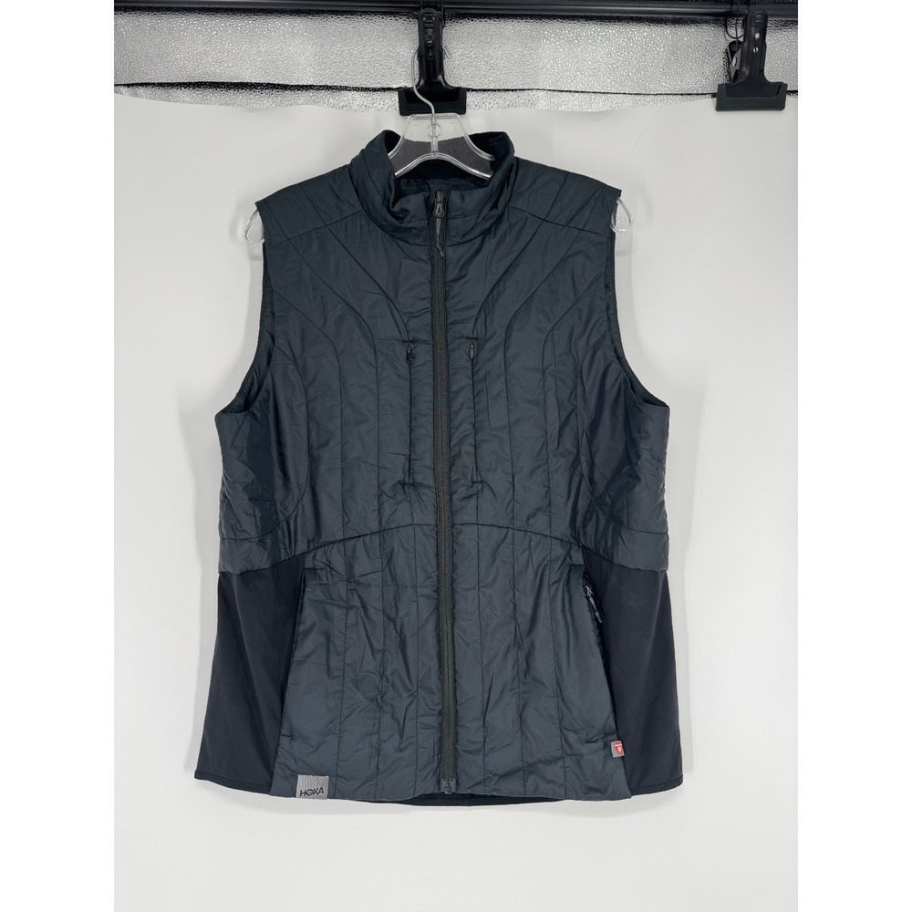Hoka‎ One One Running Coldsnap Quilted Puffer Vest Men Medium Insulated Full Zip